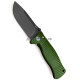Нож SR-1 Aluminium Green Frame Black Blade Lion Steel складной L/SR1A GB